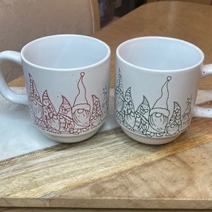 Pair of Peppermint & Pine Gnome Coffee Mugs (2)